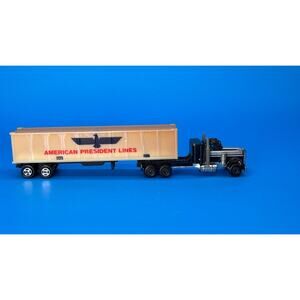 Vintage AMERICAN PRESIDENT Lines, HO Scale 1/87 Diecast Semi Truck Trailer